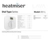 Heatmiser DS1-L V2 Dial Room Thermostat LCD Temperature Display 230v