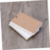 FUNOMOCYA Pages White Index Cards Binder Kraft Study Cards Memo