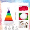 yayafunfun Christmas Hat with Glitter Sequins and Plush Edge for