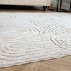 OHS Arches Tufted Rug Cream, Soft Fluffy Rug for Bedroom