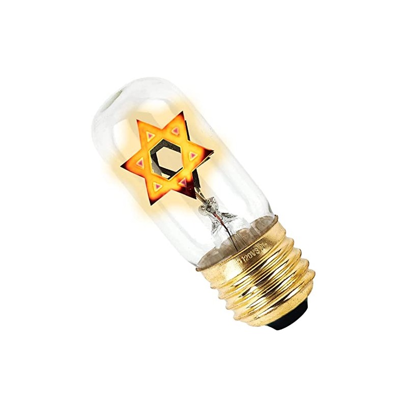 Electric Yahrzeit Yizkor Memorial Replacement Neon Star Bulb for Yahrzeit