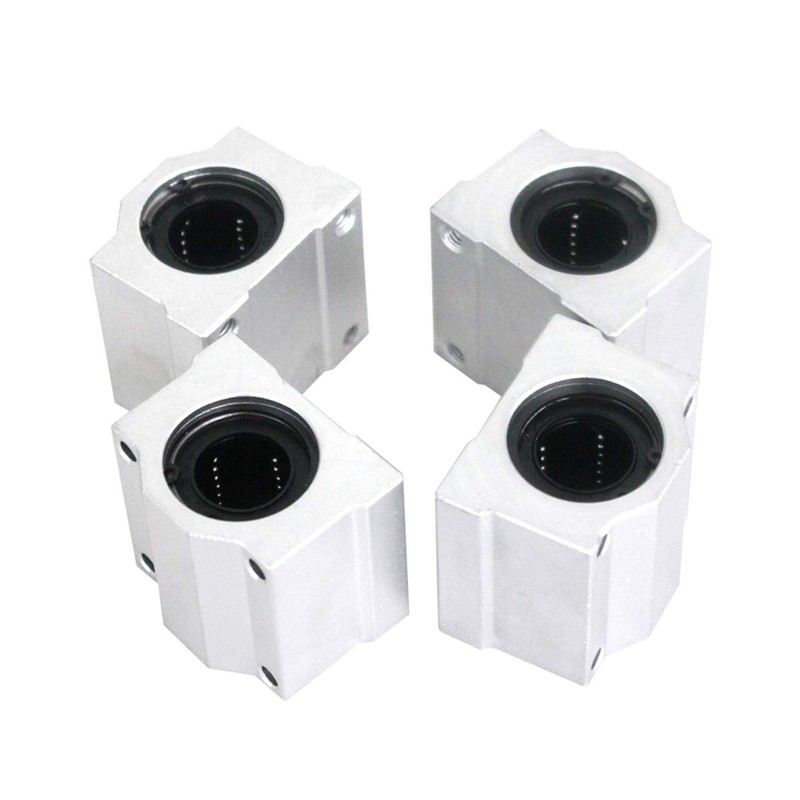 Fasizi 4pcs SCS6UU 6mm Linear Motion Ball Bearing Slide Unit