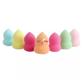 Makeup Puff 메이크업 퍼프 쿠션 파데 화장 파우더 에어 선크림 똥퍼프 팩트 [스카이블루] Makeup Puff Cushion Foundation Powder Air Sunscreen Dung Puff Pact [Sky Blue]
