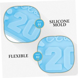 Operitacx 3pcs 2024 Graduation Season Key Keychains Molds Lanyards Keychain Mold Large Graduation Mold Keychain Accessories Cookie Stencils DIY Graduation Key Chain Molds Sky-Blue