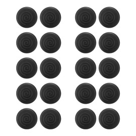 HARFINGTON 10 Pairs Glasses Ear Grip Silicone Double Holes Type 13.7mm Eyeglasses Temple Grips Retainer Anti Slip Soft Eyeglass Ear Grips for Eyeglasses Sunglasses Sport Glasses, Black