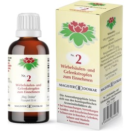 MAGISTER DOSKAR Tropfen Nr. 2 - Homöopathische Wirbelsäulen- und Gelenkstropfen, 50 ml