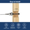 Helffer 5 Pack Black Titanium Shoulder Eye Bolt, 1/4" x