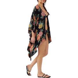 O'Neill Women's Standard Natalie Printed, Black Medium