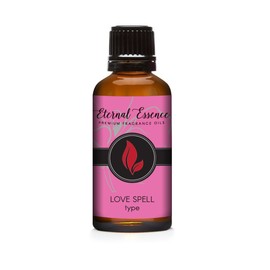 Eternal Essence Oils Love Spell Type 30ml Premium Fragrance Oil - for Candle, Soap Making, Aromatherapy, Diffusers, Home Care, & Humidifiers