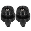 Motorcycle Handlebar End Plug Throttle Speed Control Black Alumimium Rubber