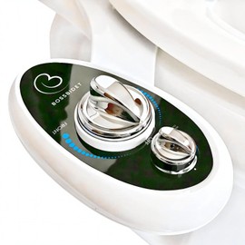 Boss Bidet Luxury - Bidet Attachment for Toilet Seat – Easy Install, Non-Electric Dual Nozzle Sprayer for Front and Rear Wash, Self-Cleaning, Adjustable Water Pressure, Hygienic Bathroom Upgrade Black