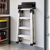2pcs Heavy-Duty Wall Mounted Ladder Hook, Steel Ladder Storage Hanger