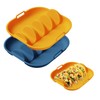 Silicone Taco Holders Plates Set of 2, 10'', Non-Slip/Non-Stick/Reusable Handhold