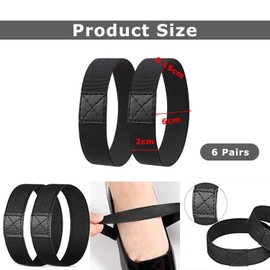 Srvauyea 6 Pairs of Shoelaces Fixing Band Football Bow Shoelaces Fixing Tape Anti Loose Shoe Laces Elastic Football Shoe Laces Holder for Football Boots High Heel Adult Child