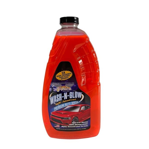 Gliptone Premium Car Wash Soap Wash-N-Glow, pH-Neutral, Non-Spotting Thick Concentrated