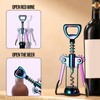 Winged Corkscrew, Iridescent Bottle Opener, Cork Remover, Rainbow Wine Gift
