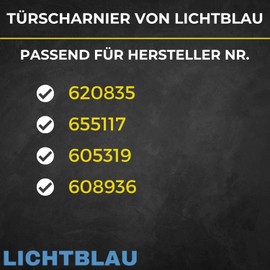 LICHTBLAU Door Hinge 620835 00620835 for Bosch Siemens Washing Machine I Replacement Hinge Suitable for Front Loader Washing Machine Neff Constructa Balay Pitsos & Profilo I Spare Parts Washing