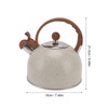 Whistling Kettle 2.5L Capacity Stainless Steel Stovetop Teapot for Water