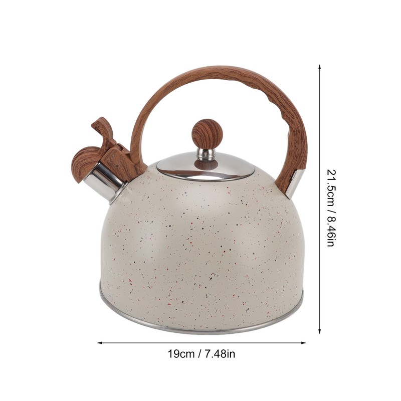 Whistling Kettle 2.5L Capacity Stainless Steel Stovetop Teapot for Water