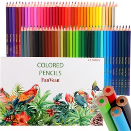 FanVean Colored Pencils for Adult Coloring Books: Color Pencil set Art Supplies Gift for Adults & Kids 72 Count