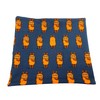 Schal aus Baumwolljersey mit der Maus auf dunkelblau, verschiedene Formen: