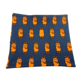 Schal aus Baumwolljersey mit der Maus auf dunkelblau, verschiedene Formen: Loop oder Halssocke, ggfs gefüttert mit Baumwollfleece (gefüttert mit Baumwolljersey, Halssocke Kopfumfang 50-56 cm)