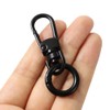 LMAPUR, Set of 2, Hook Key Chain, Metal Detachable Double