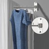 Zivisk Folding Wall Mounted Clothes Hanger Rack with Swing Arm