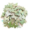 500g Butterfly Ceramic Raibbow Mosaic Tiles,Mixed Iridescent Mosaic Pieces for