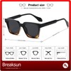 Breaksun Fashion Square Sunglasses for Women Men Trendy Classic Square