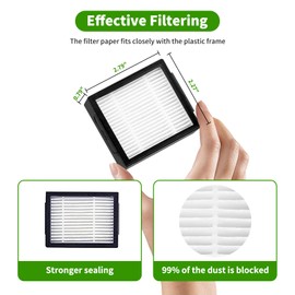 BYOFI Replacement Parts Specific for R-oomba Combo 10 max j9+ j7+/Plus Robot Vacuum Cleaner,Accessories Inclue 2 set Roller Brushes,4 Filters,4 Microfiber Mopping Pad,8 Side Brushes,6 Dust bags