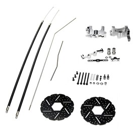 FLMLF Front Wheel Cable Brake System Set for 1/5 HPI Baja 5B 5T SS 5SC ROVAN KM 1.0 2.0
