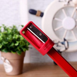 BE-TOOL Pencil Sharpener for Carpenter, Woodworking, Pencil Cutter, Razor, Narrow Sharpening Tool, Woodworking, Hand Tools (4 Pieces, Red)