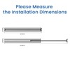 Tenovel Pull-Out Closet Clothes Closet Hanging Rod 14-Inch, Metal Telescoping