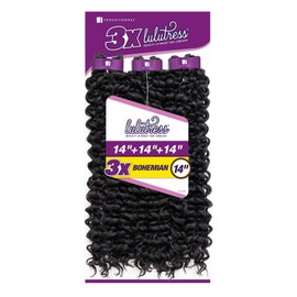LULUTRESS Sensationnel Crochet Braids 3X Bohemian 14" (2-PACK, 1)
