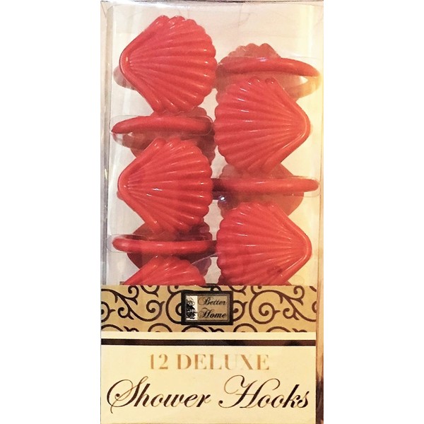 Better Home 12 Sea Shell Deluxe Shower Hooks S Shaped