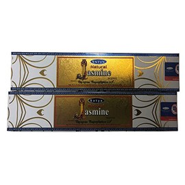 Satya Natural Jasmine Incense Sticks - Pack of 2 (15 Gram Each)