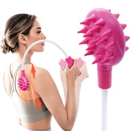 Upgraded Curved Back Scratcher for Women Men, 360° Flexible Bendable Foldable Back Scratcher Extendable, Telescopic Back Scratchers, Backscratchers for Adults Elderly Seniors, Gifts for Women (Pink)