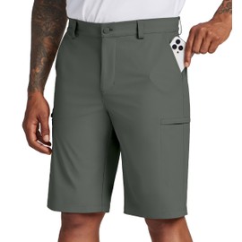 Willit Men's Golf Shorts Stretch Dress Shorts Cargo Quick Dry Athletic Casual Shorts with Pockets 11" Dark Forest 35W
