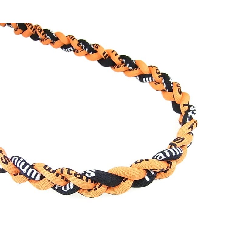 Braid Germanium Necklace Sports Necklace Length 51 cm Thickness 5 mm Black