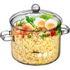 Healeved Glass Simmer Pot for Stove Top 1900ml/64 oz Clear