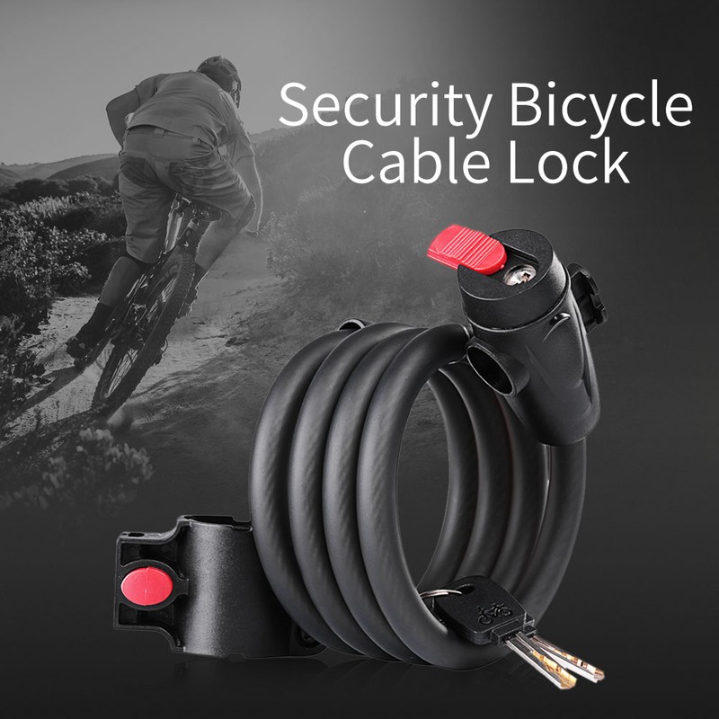 Bicycle Cable Lock Versatile Heavy Duty Anti-theft Security Cable Lock