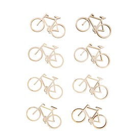 Rayher 46690505 Wooden Spreading Parts for Bikes, Lasered Wooden Plate, 8 Bikes, FSC Certified, Size Per Bike 4.8 x 2.8 cm, Natural