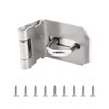 INCREWAY Heavy Padlock Hasp Duty, Stainless Steel 90 Degree Right