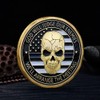St. Michael Law Enforcement Skull Challenge Coin Police Officer Gift