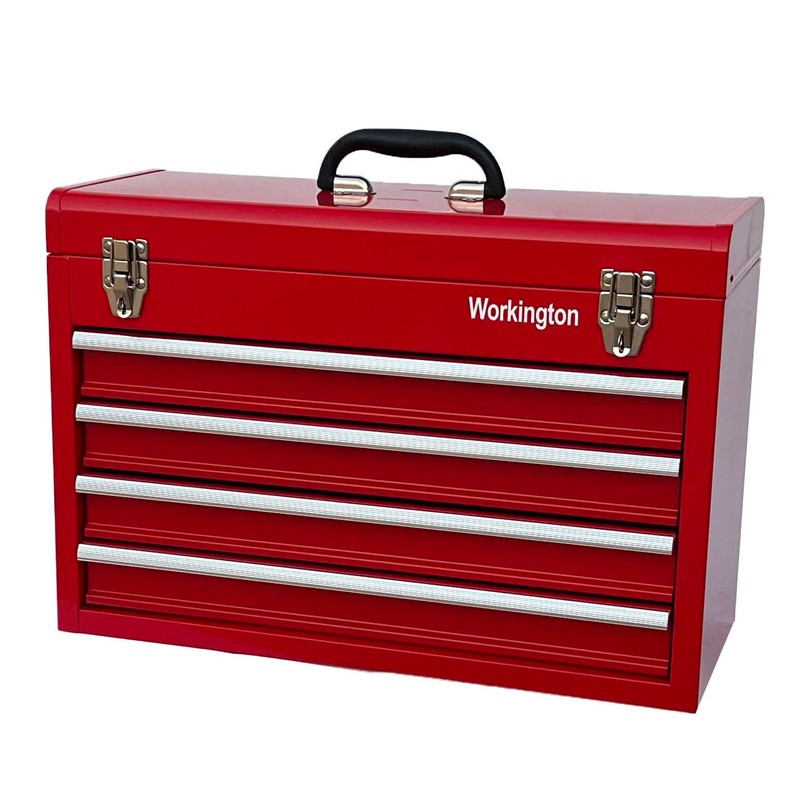 Workington Portable Metal Tool Chest with 4 Drawers, 20" 4-Drawer