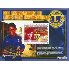 Guinea miniature sheet 1379 (complete. issue) unmounted mint/never hinged ** MNH 2007 90 years lions international (Stamps for collectors) Rotary/Lions/Freemason/Pathfinder