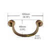COSIBOA 6 Pack Traditional Bail Cabinet Hardware Handle Pull Antique