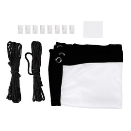 Projector Screen, 16:9 Thickened, Portable Wrinkle-Free Soft White Polyester Projector Curtain, Projection Screen, Supports Double-Sided Projection, for Indoor and Outdoor Use (72 Inches)