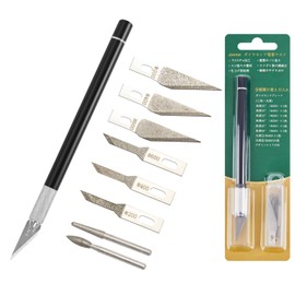 Jovno Diamond File, Precision File, Ultra-thin Carbide File 0.02 inch (0.4 mm), Hobby File, Deburring, Electrodeposition File, Plastic Model, Tool, For Polishing Hard Materials, Metal, Soft Vinyl,